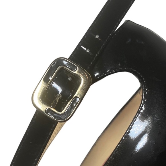Kate Spade New York Patent Leather Pumps with Ankle Strap. - Picture 6 of 8